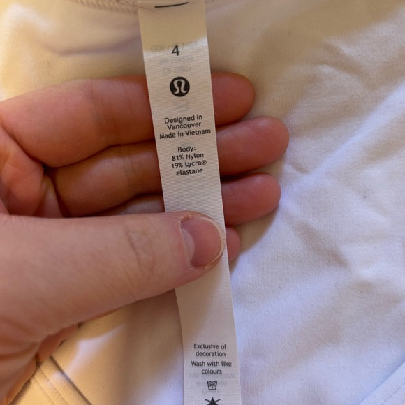 lululemon nulu cropped slim yoga short sleeve - pink mist size 4 crop top - Picture 12 of 13